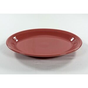 Vintage Fiesta Rose Pink Large 13.5" Oval Serving Platter Plate Homer Laughlin